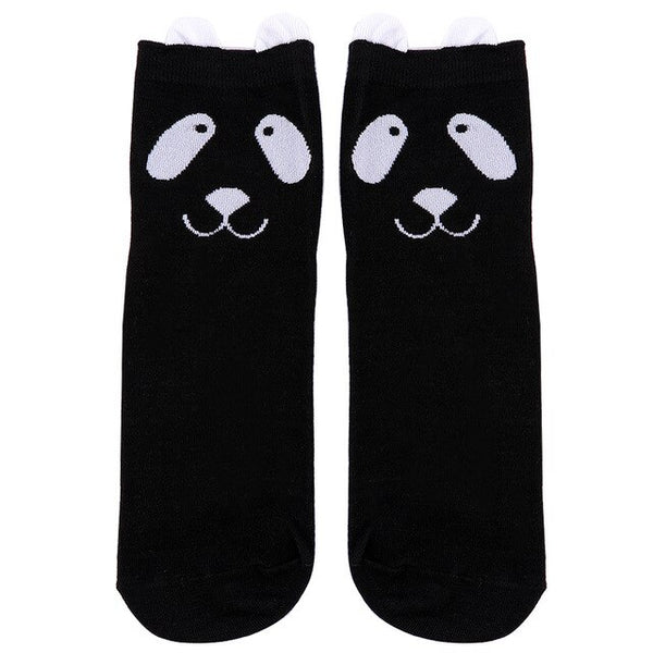 chaussettes panda noires