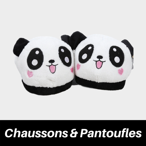 Collection chaussons et pantoufles panda