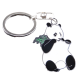 Porte-Clés Panda Mangeur de Bambou