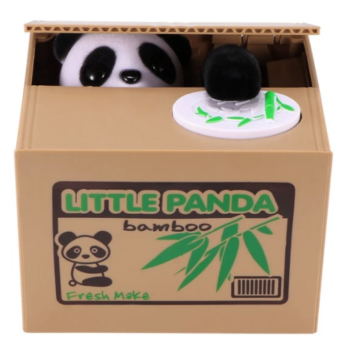 tirelire panda securisee little panda bamboo