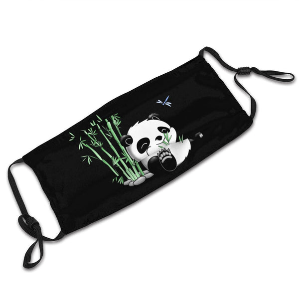 Masque Tissé Panda Noir à Bambou
