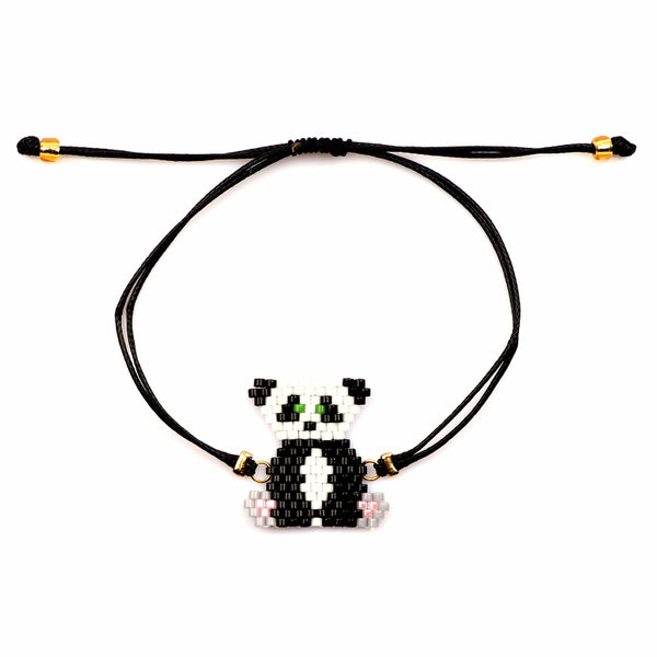 bracelet panda noir et blanc