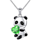 collier panda vert emeraude