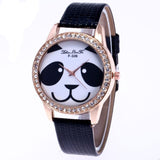 montre noir ecarlate panda