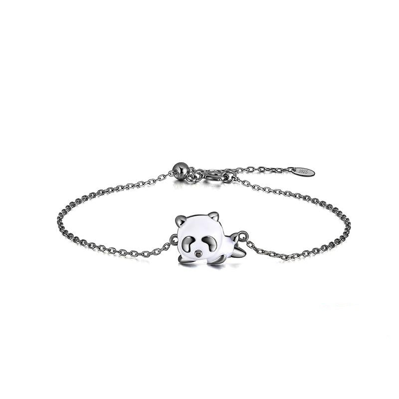 bracelet panda argent tres fin