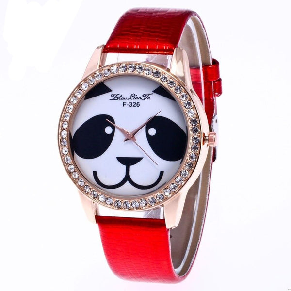montre rouge ecarlate panda