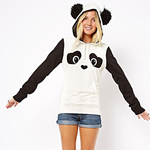 Sweatshirt à Capuche Personnalisé Panda