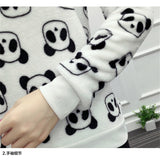 Sweatshirt Plein de Pandas Blanc