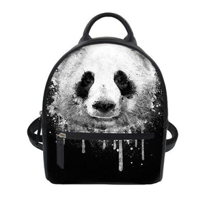 sac etudiant panda noir