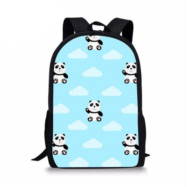 sac panda turquoise