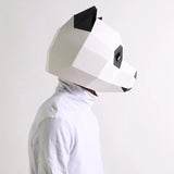 Masque en 3D Panda Cubique