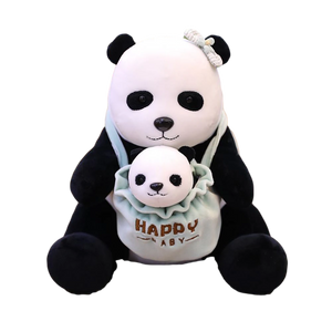 peluche panda geant avec bebe