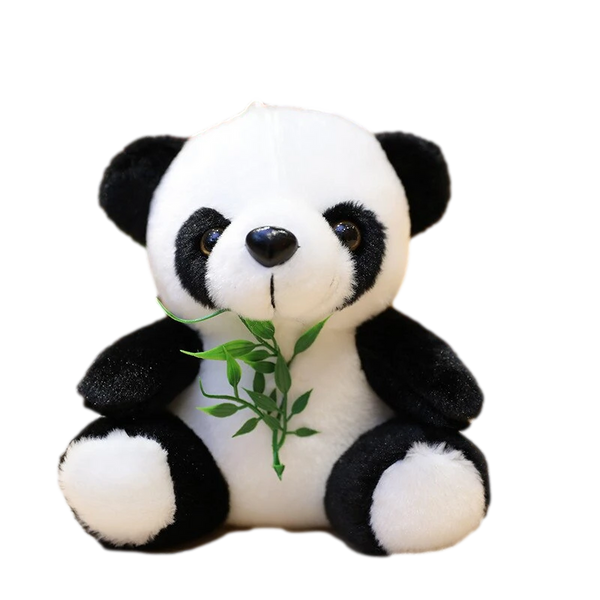 Petite Peluche Panda avec un Bambou