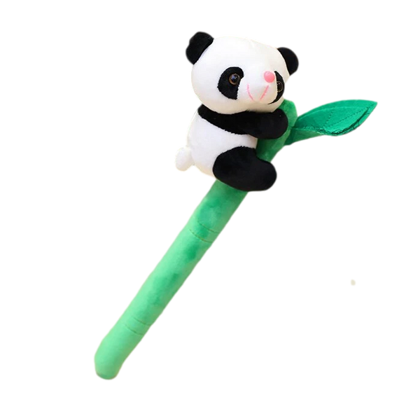 tige peluche bambou panda vert