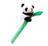 tige peluche bambou panda vert