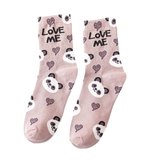 Chaussettes Marrons motifs Panda Rigolos "Love Me"