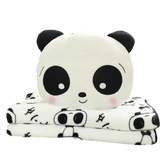 Coussin Panda Blanc pour Décoration d'Intérieur