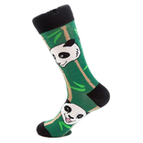 chaussettes panda vertes fun