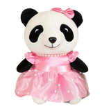 panda rose en peluche