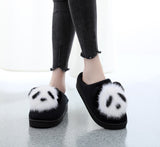 Pantoufles Pompon Panda Personnalisable