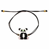 bracelet panda scoubidou