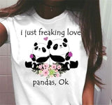 t shirt freaking love panda