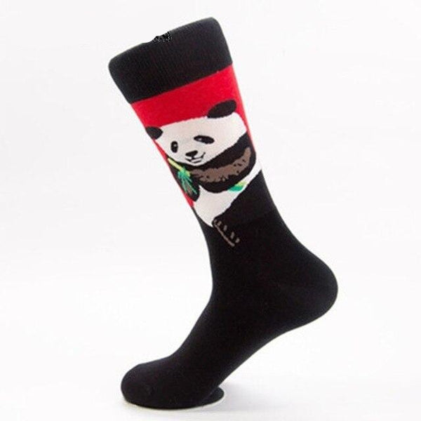 chaussettes panda motifs couleurs
