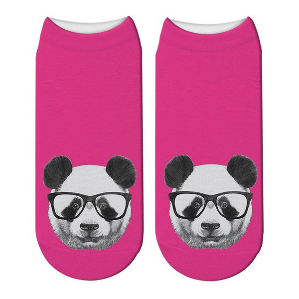 chaussettes ultra courtes roses flashy clair panda
