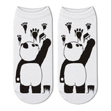 chaussettes ultra courtes panda