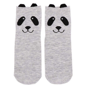 chaussettes panda grises