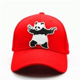 casquette panda rouge