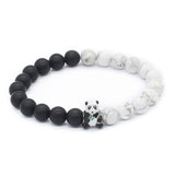 Bracelet Panda de Perle Noir et Blanc