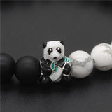 Bracelet Panda de Perle Noir et Blanc