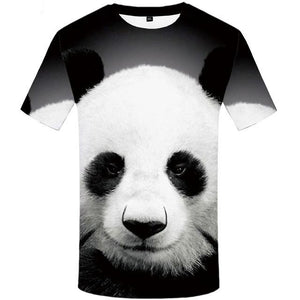 T-Shirt Noir Imprimé Géant Panda