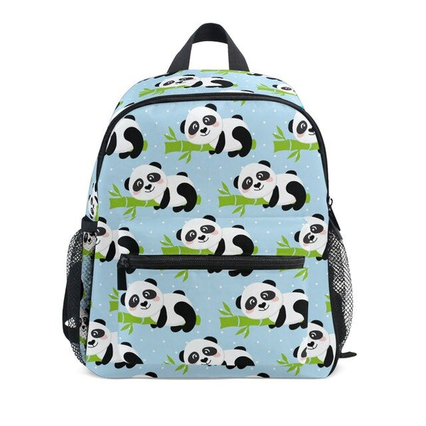 Sac à dos pour enfants turquoise avec motif de ours panda