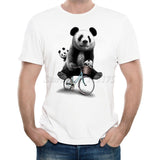 t shirt pandas a velo