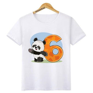 T Shirt Panda Anniversaire de 6 ans