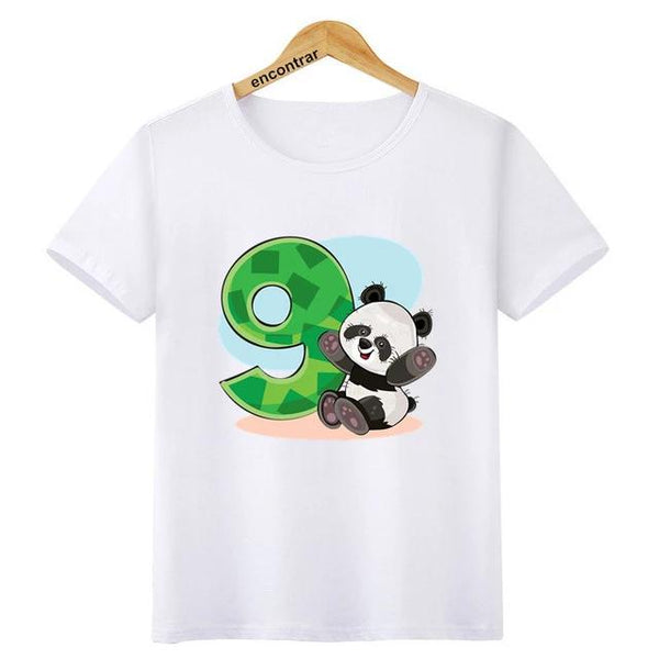 t shirt panda anniversaire de 9 ans