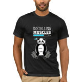 T-Shirt panda musculation